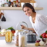 thumbnail of Relaxdays Einmachglas, 3 Liter, mit Deckel & Bügelverschluss, Einkochen & Aufbewahren, Bowle, Vorratsglas, transparent