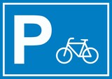 thumbnail of Fahrrad Parkplatz Schild waagerecht A1 (594x841mm)