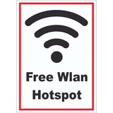 thumbnail of Free Wlan Hotspot Aufkleber A5 (148x210mm)