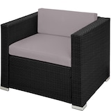 thumbnail of tectake Conjunto de ratán Milano  negro/gris - 404324