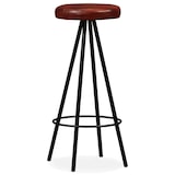 thumbnail of vidaXL Barkrukken 4 st echt leer