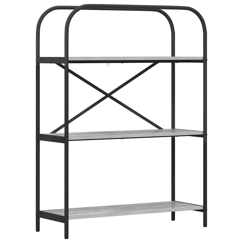 vidaXL Regal Grau Sonoma 80 x 30 x 109 cm Holzwerkstoff