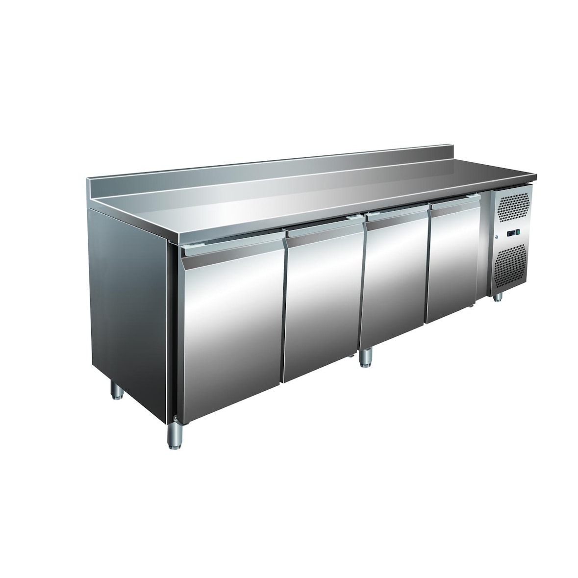 A&S VIP Kühltisch mit 4 Türen -2 bis +8°C 2.230x700x960 mm