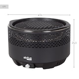 thumbnail of Barbacoa sin humo redonda negra 2 en 1 sobremesa Ø34 cm Aktive