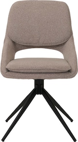 thumbnail of 6er-Set Esszimmerstuhl HWC-N73, Küchenstuhl, drehbar Auto-Return, Stoff/Textil Boucle (540g/m²) Öko-Tex ~ beige