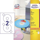 thumbnail of Avery Zweckform CD/DVD-Etikett L6043-25 117mm weiß 50 St./Pack.