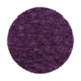 thumbnail of Hochflorteppich Shaggy Einfarbig Weich Flauschig Waschbar Strapazierfähig Schlafzimmer Rund Violett 120x120 cm – SALZACH von Kadima Design