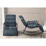 thumbnail of Schaukelstuhl Cathy dunkelgrau/Samt