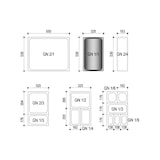 thumbnail of Lot de 10 Bacs Gastro Inox AISI 304 GN 1/1 Plein H. 65 mm - Gastroland