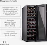 thumbnail of Klarstein Shiraz 24 Duo Weinkühlschrank 2 Zonen 75L/24 Flaschen 5-18 °C Touch Schwarz
