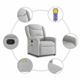thumbnail of vidaXL Massagesessel Wolkengrau Stoff