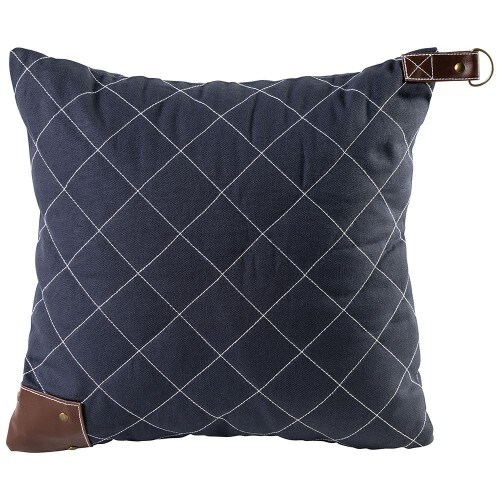 650 - Canvaskissen B 40 x L 40 cm : navy 100% Baumwolle 290 g/m² (Canavas)