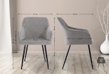 thumbnail of 2er Set Esszimmerstuhl Shila grau/Samt