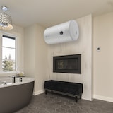 thumbnail of Chauffe Eau Electrique Mural Blindé Horizontal Bypso Sannover 50 Litres + Kit d'Installation Complet NF