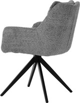 thumbnail of SIT Möbel Armlehnstuhl | 360 Grad Drehfunktion | Bezug Boucléstoff | Gestell Metall | B 65,5 x T 66 x H 84,5 cm | grau – schwarz