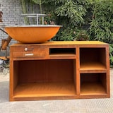 thumbnail of Brasero Ø100cm Acier Corten avec socle XL