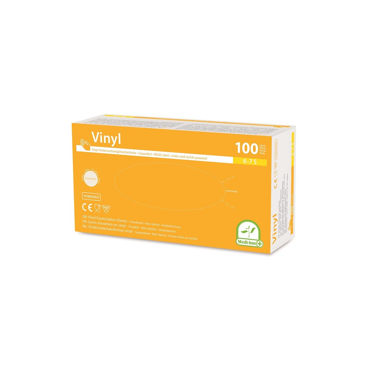 Medi-Inn Vinylhandschuhe Light - transparent - Gr. XL 1000 Einmalhandschuhe