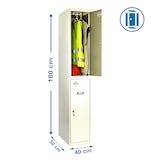 thumbnail of SimonRack Armadietto Spogliatoio in Metallo a 1 Porta, 1800x400x500, Grigio - Simonlocker