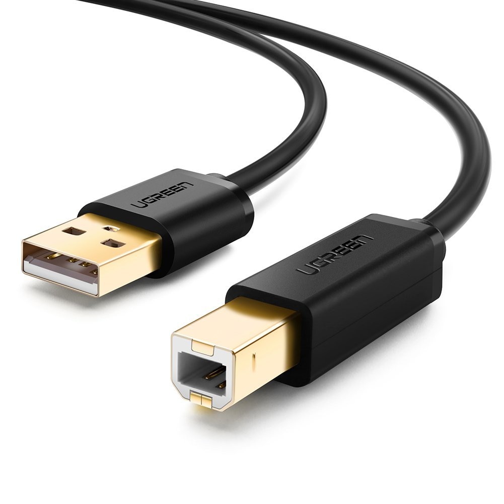Ugreen 10351 USB Kabel 3 m USB 2.0 USB A USB B Schwarz