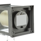 thumbnail of LED Laterne mit Kerze Windlicht flackernd H: 23cm Batteriebetrieb grau