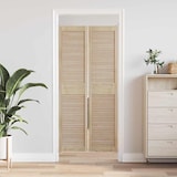thumbnail of vidaXL Kastdeur 2 pcs Naturel 140.5 x 2 x 59.5 cm Massief grenenhout