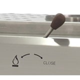 thumbnail of EURAST - Houtskool oven zwart met rooster van 585 x 465 en vlamdoorkits - 700x610x1100 mm - 5210105C