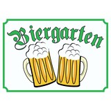thumbnail of Biergarten Schild A6 (105x148mm)