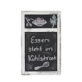 thumbnail of Werbetafel HWC-C51, Wandtafel Kreidetafel, 55x34x2cm, Holz Shabby-Look Vintage ~ weiß