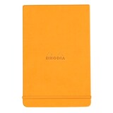 thumbnail of Rhodiarama Webnotepad 9x14 cm, mit festem Einband, 96 Blatt liniert, mikroperforiert, Papier elfenbein 90g - Orange 118308C