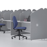 thumbnail of Rocada mesa call center individual color gris. Medidas 84x132x65cm ( largo x alto x profundidad)