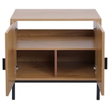 thumbnail of Waschbeckenunterschrank HWC-O42, Schrank Badezimmer Badschrank mit 2 Türen, MDF Melamin 62x63x35cm ~ Holzoptik natur