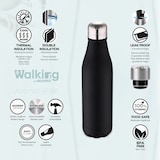 thumbnail of BERGNER - Botella termo cola (500 ml) de acero inoxidable (negro Walking anywhere)