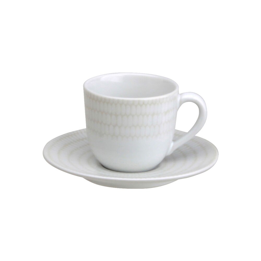 Avet Juego de 6 tazas de café con plato, HMRICE-41.