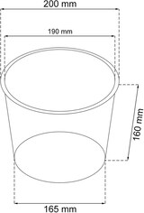 thumbnail of Prosperplast - Rato Pflanzentopf mit 15,5 Litern und Einsatz 25 x 25 x 47,6 cm in Anthrazit