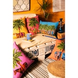 thumbnail of Excelsa cuscino Le Cirque Du Marrakech cotone 45x30 cm blu