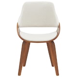 thumbnail of Lot de 2 chaises de salle à manger Vangale Noyer / Crème/Tissu