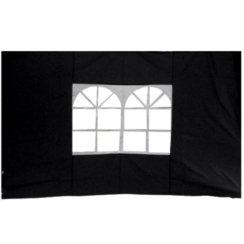 2er Set Seitenteile für Pavillon 3x3m Fenster  Seitenwand Faltpavillon Partyzelt Schwarz : Schwarz