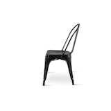 thumbnail of Lot de 4 chaises style industriel en métal noir brillant
