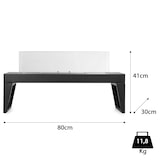 thumbnail of Moritz  Standkamin Raumteiler 80 x 30 x 41 cm Bio Ethanol-Brenner Deko Kamin Feuerstelle Ethanol-Kamin Ofen