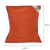 thumbnail of Housse pour Pouf Géant XXL 180x140cm Intérieur et Extérieur - Terracotta