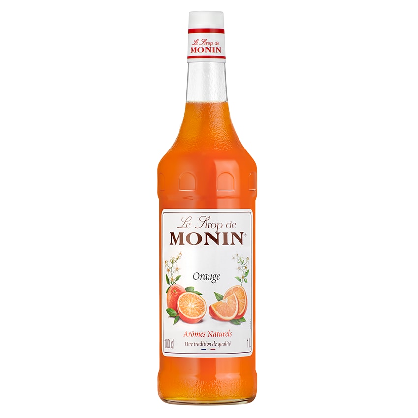 MONIN - Sirop d'Orange 1L pour sirops à l'eau, cocktails et limonades