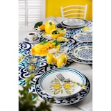 thumbnail of Excelsa 18-Teiliges Geschirrset Amalfi Porzellan Weiß, Blau Und Gelbe