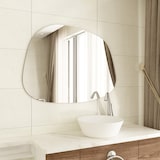 thumbnail of Albatros Designerspiegel Asymmetrisch 60 x 45 cm Wandspiegel oder Türspiegel, Moderne organische Form  Spiegel Oval und Groß Asymmetrischer Spiegel