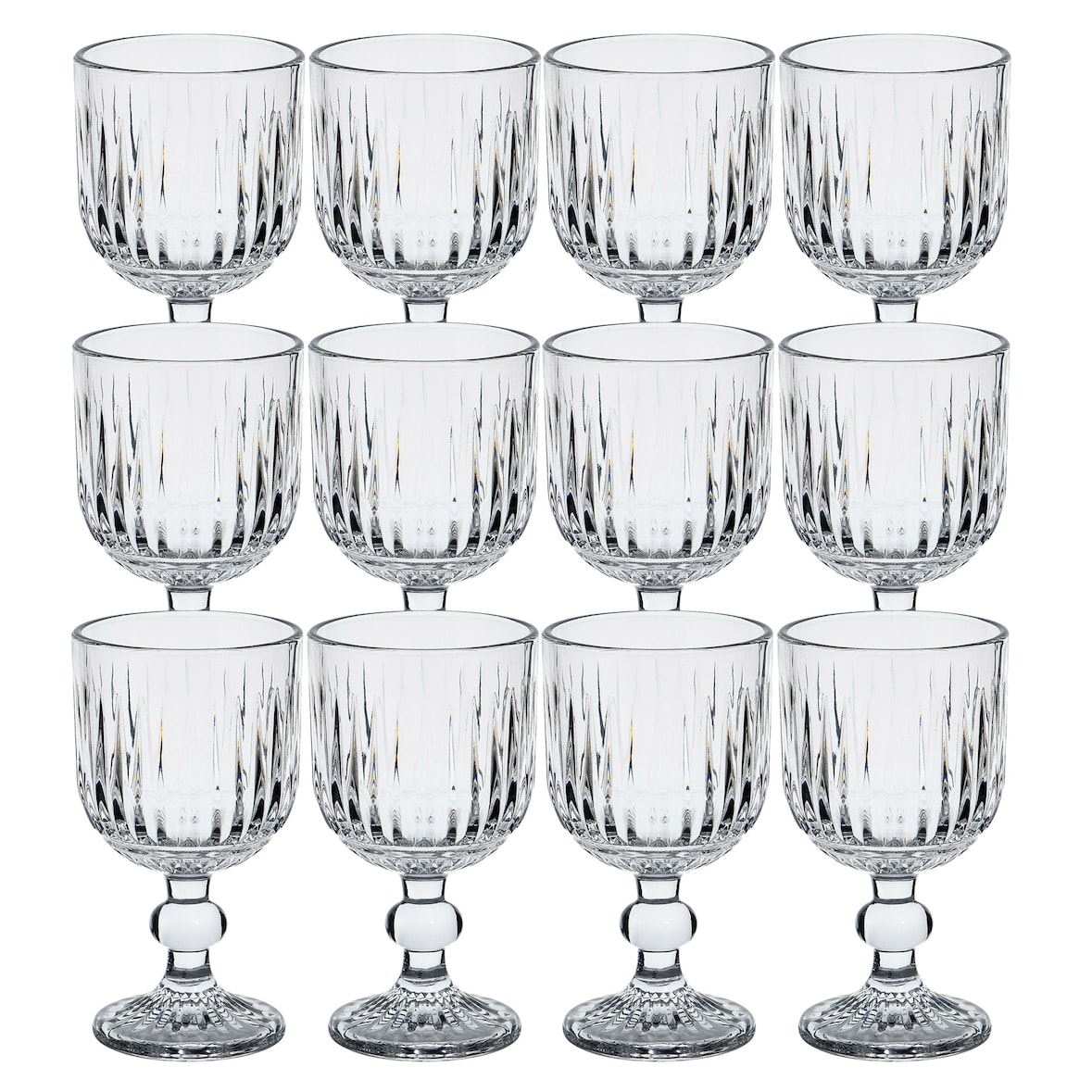 San Ignacio - Juego de 12 Copas 250 ml de Cristal Transparente