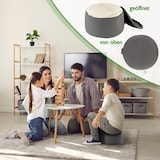 thumbnail of Bodenkissen Fußkissen Yogakissen Meditationskissen Augenkissen Sitzkissen rund ø31xH20cm Bezug waschbar