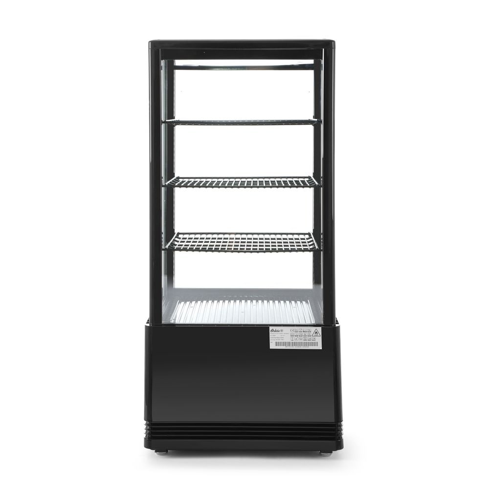 Koelvitrinekast 78L, Arktic, zwart, 230V/170W, 452x406x(H)966mm