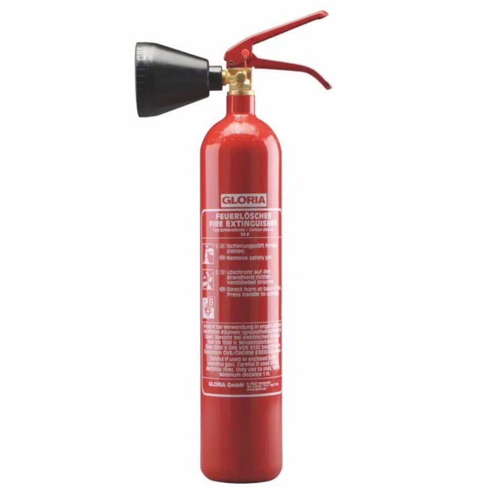 Gloria KS 2 ST  - 2kg - CO2-Dauerdruck-Feuerlöscher
