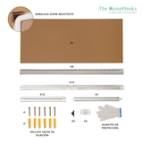 thumbnail of Estantería Metálica Galvanizada Pack 2 180x90x40cm Almacenaje 5 Baldas Ajustables MDF, Montaje sin Tornillos Uso Garaje Oficina Despensa The HomeWeeks