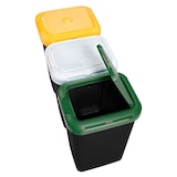 thumbnail of Pattumiera tripartita per raccolta differenziata (3 x 25 litri)