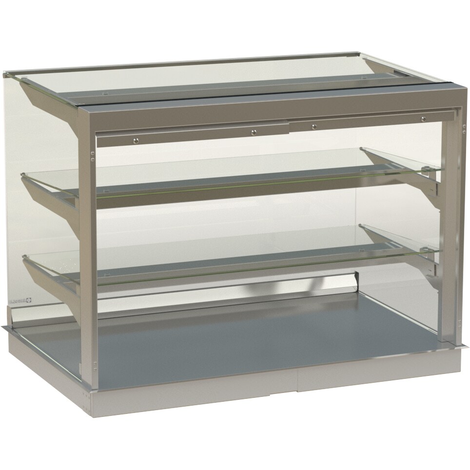 HAGOLA Showcase Rotterdam, eckig, 3 Auslagen bedienerseitig offen, ungekühlt, 1085 x 710/78 x 710 mm